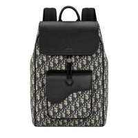 Dior Oblique Saddle Backpack with Flap