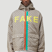 Gucci GG Supreme "FAKE NOT" Nylon Windbreaker
