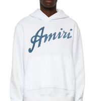 Amiri California Hawaiian Hoodie White