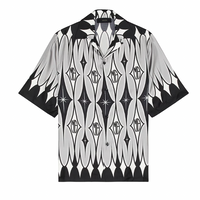 Amiri Argyle Printed Silk Shirt