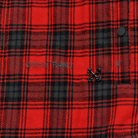 Off-White Flannel Hooded Shirt Jacket