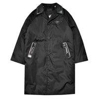 Prada Triangle Logo Patch Nylon Coat