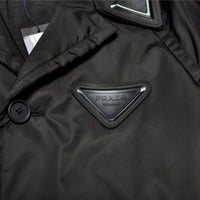 Prada Triangle Logo Patch Nylon Coat
