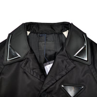 Prada Triangle Logo Patch Nylon Coat