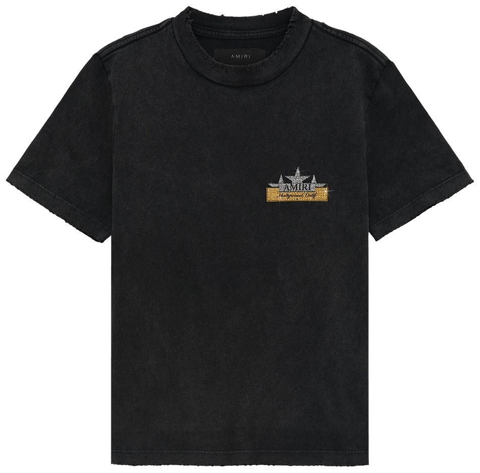 Amiri Crystal Star T-Shirt Black
