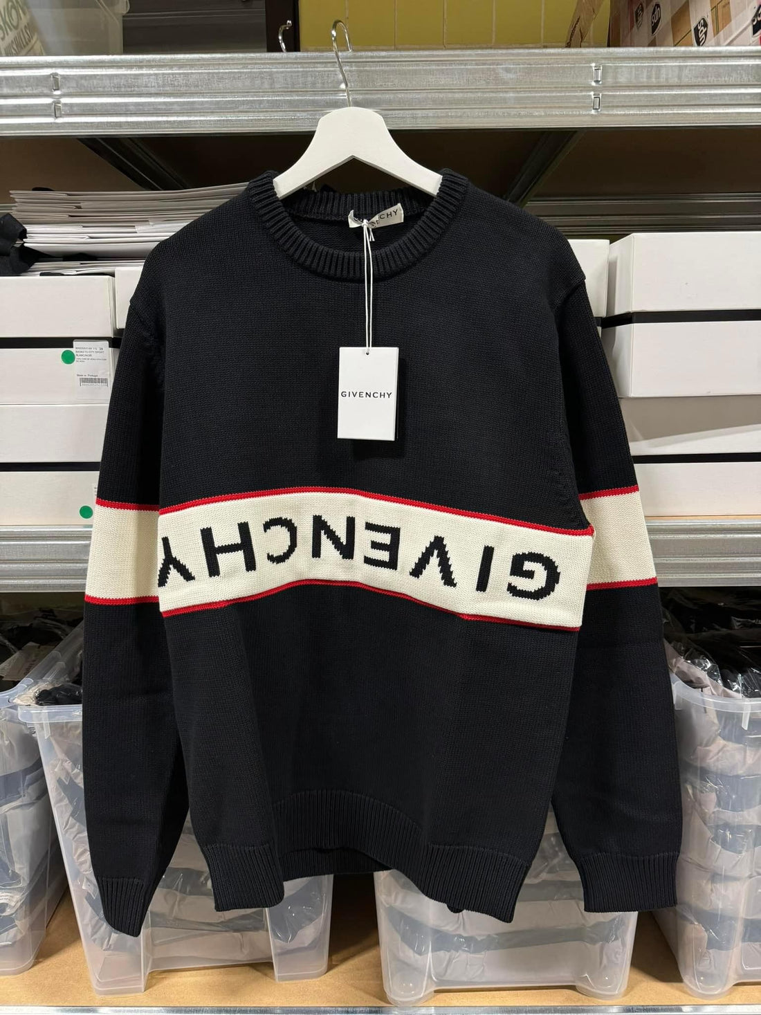 Givenchy Upside Down Logo Sweater Black