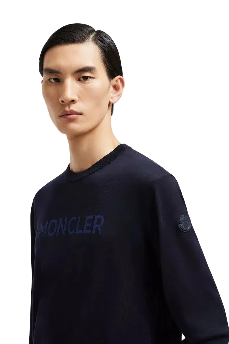 Moncler Logo Lana Wool Sweater