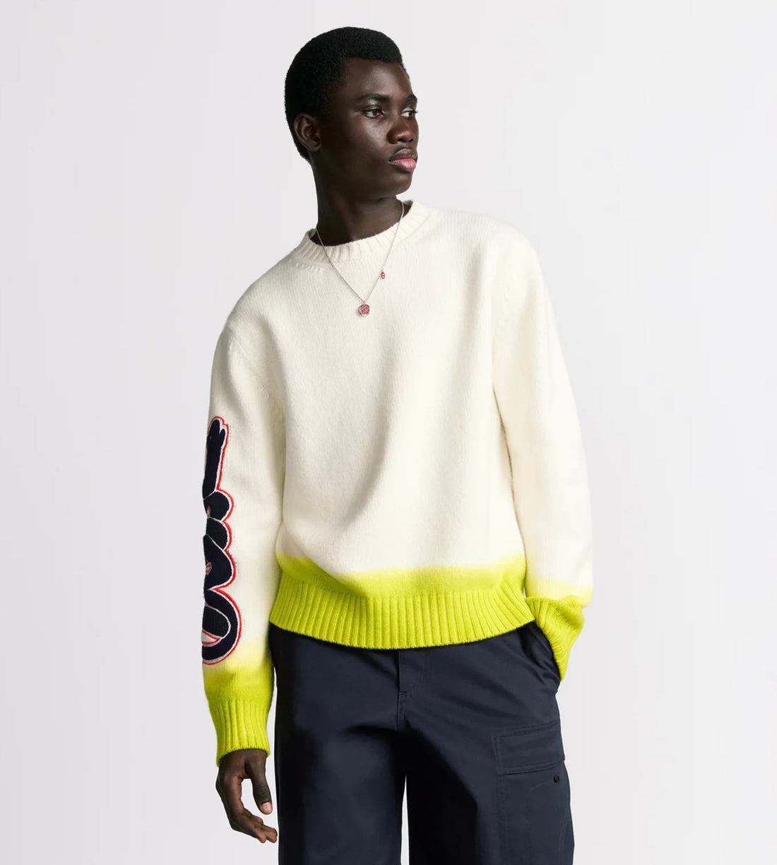 Dior x KAWS Embroidery Knitted Wool Sweater