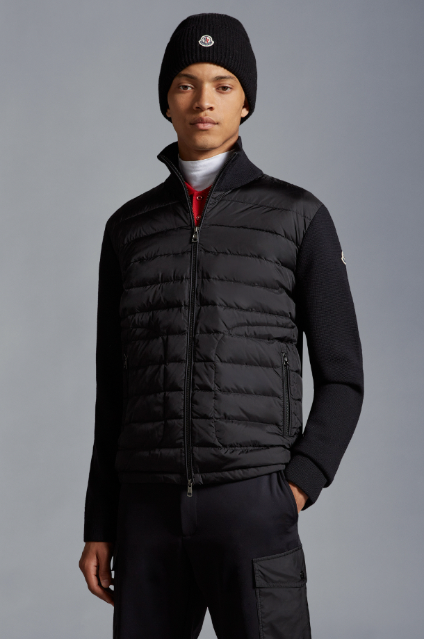 Moncler Tricot Down Cardigan
