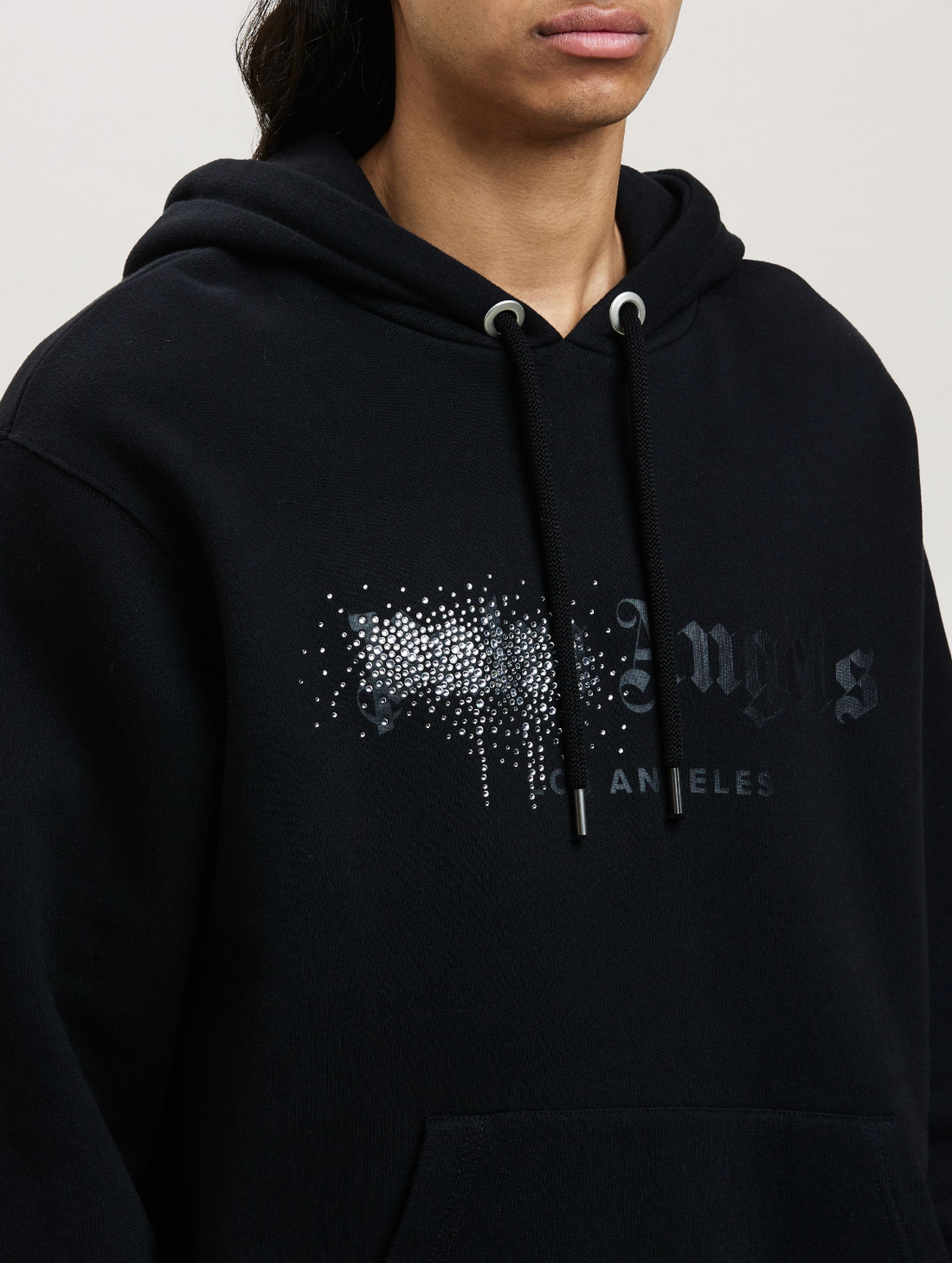 Palm Angels Rhinestone Spray Hoodie