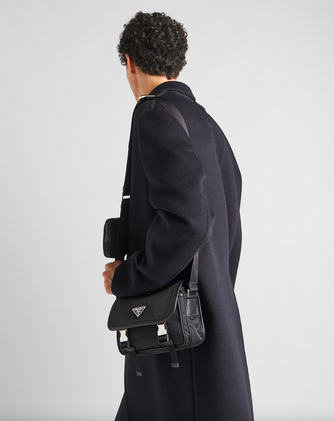 Prada Re-Nylon and Saffiano Leather Shoulder Bag