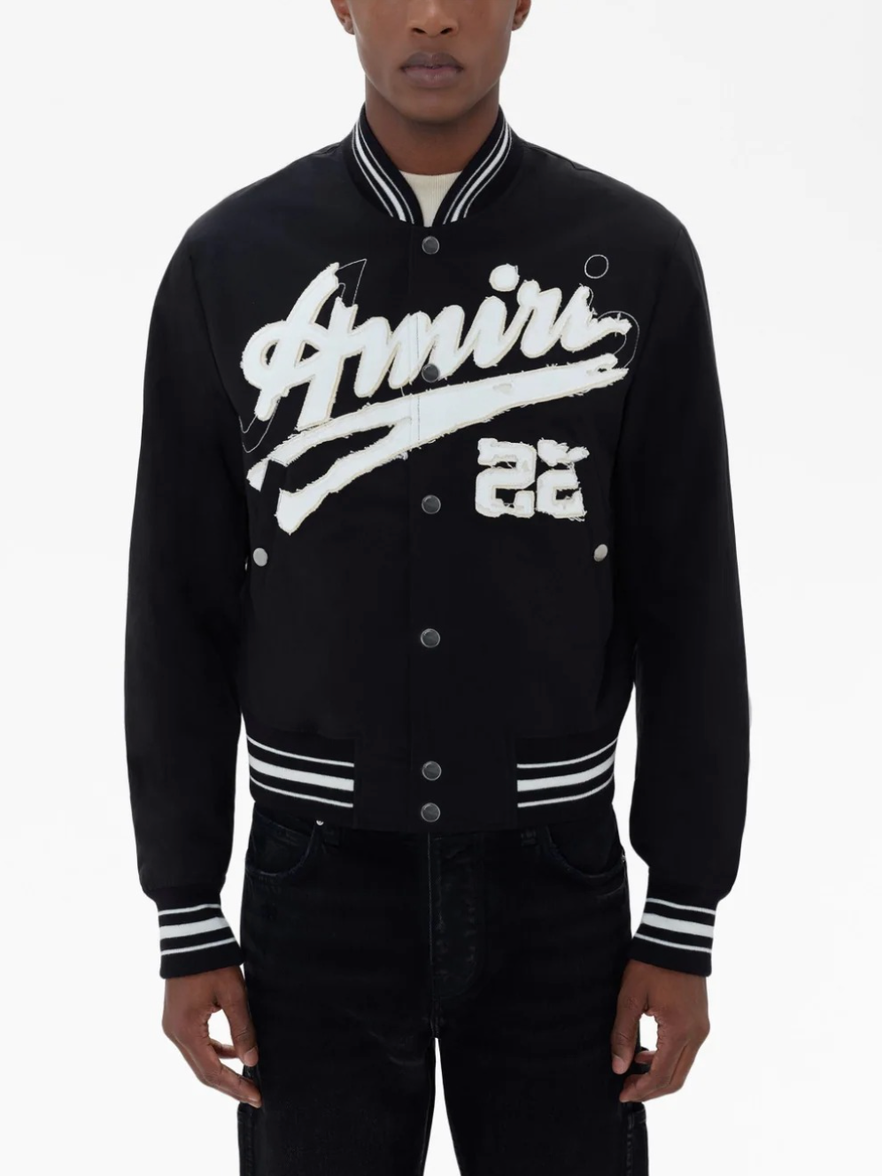 Amiri Logo Patch Varsity Jacket