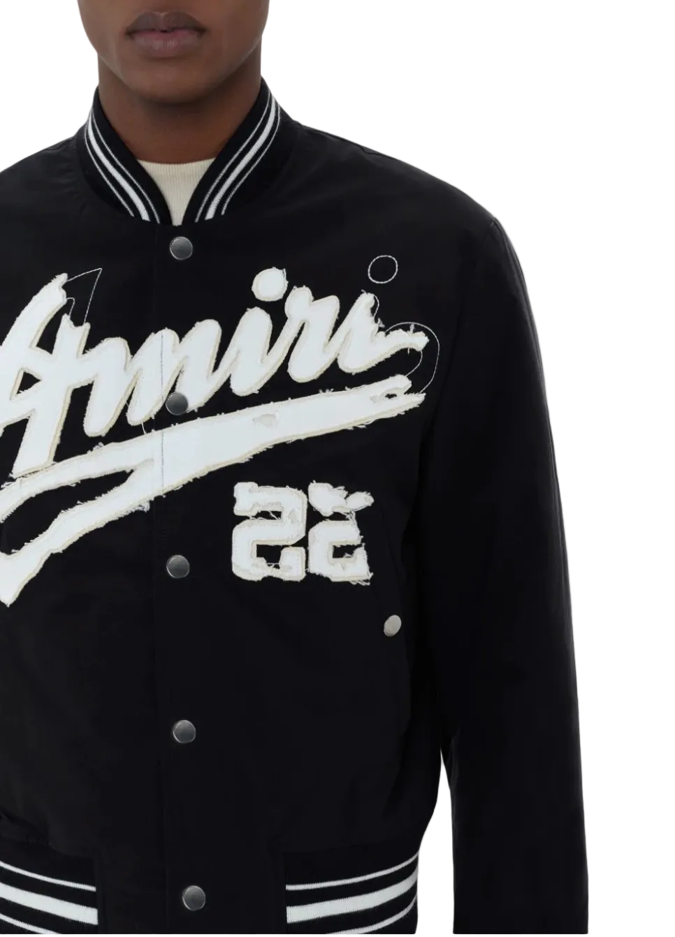 Amiri Logo Patch Varsity Jacket