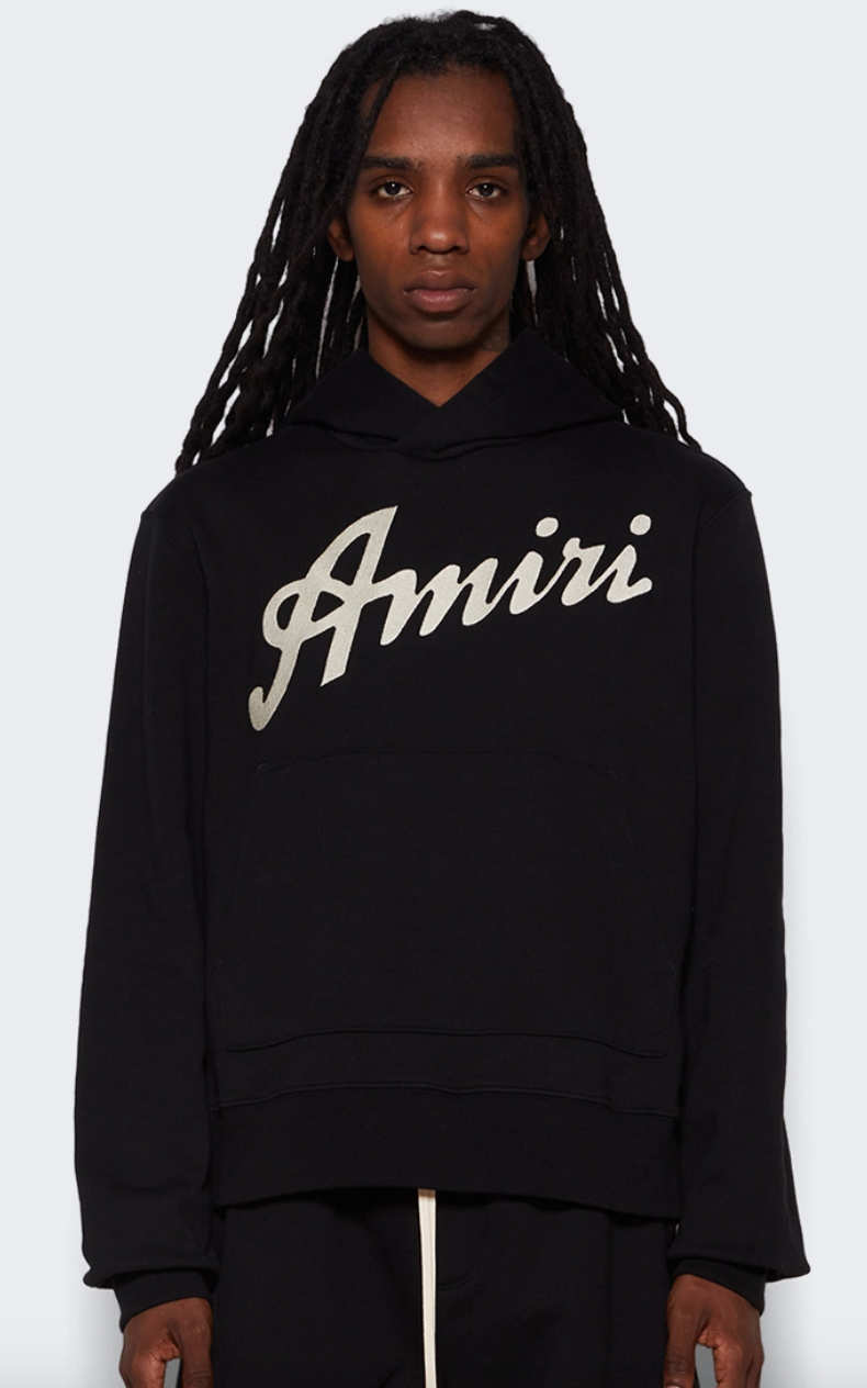 Amiri California Hawaiian Hoodie Black