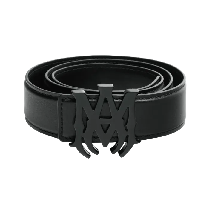 Amiri MA Logo Leather Belt