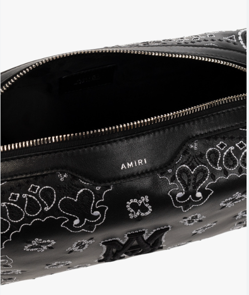 Amiri Bandana Logo Toiletry Bag