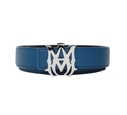 Amiri MA Logo Belt Blue