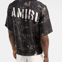 Amiri Army Stencil Camp Silk Shirt