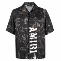 Amiri Army Stencil Camp Silk Shirt