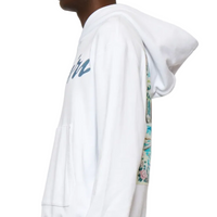 Amiri California Hawaiian Hoodie White