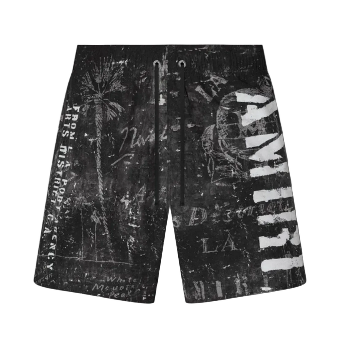 Amiri Stencil Military Swim Shorts