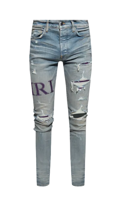 Amiri Serif Logo Jeans Clay Indigo