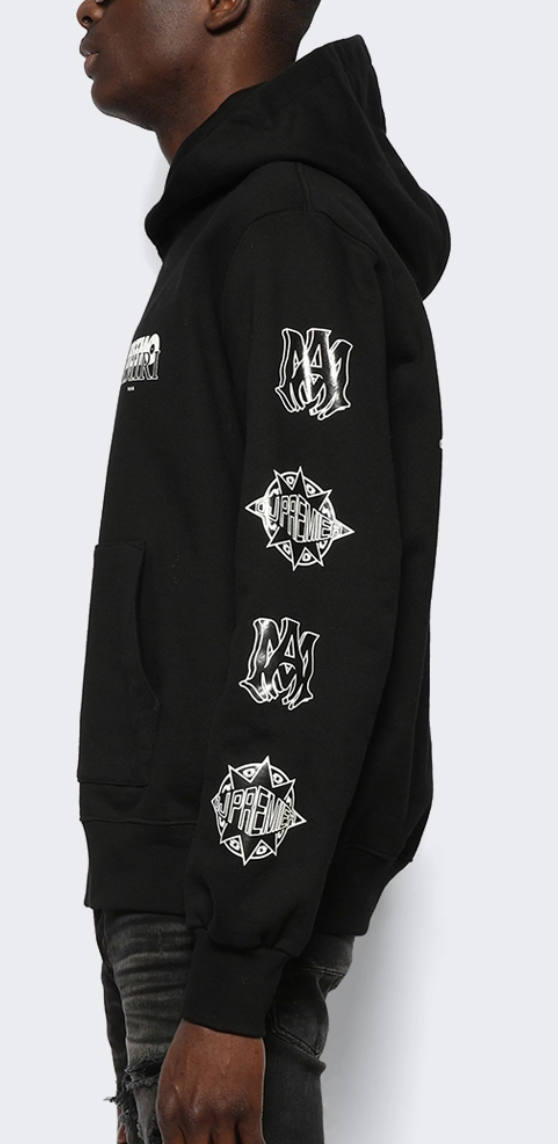 Amiri Preemo Logo Hoodie Black