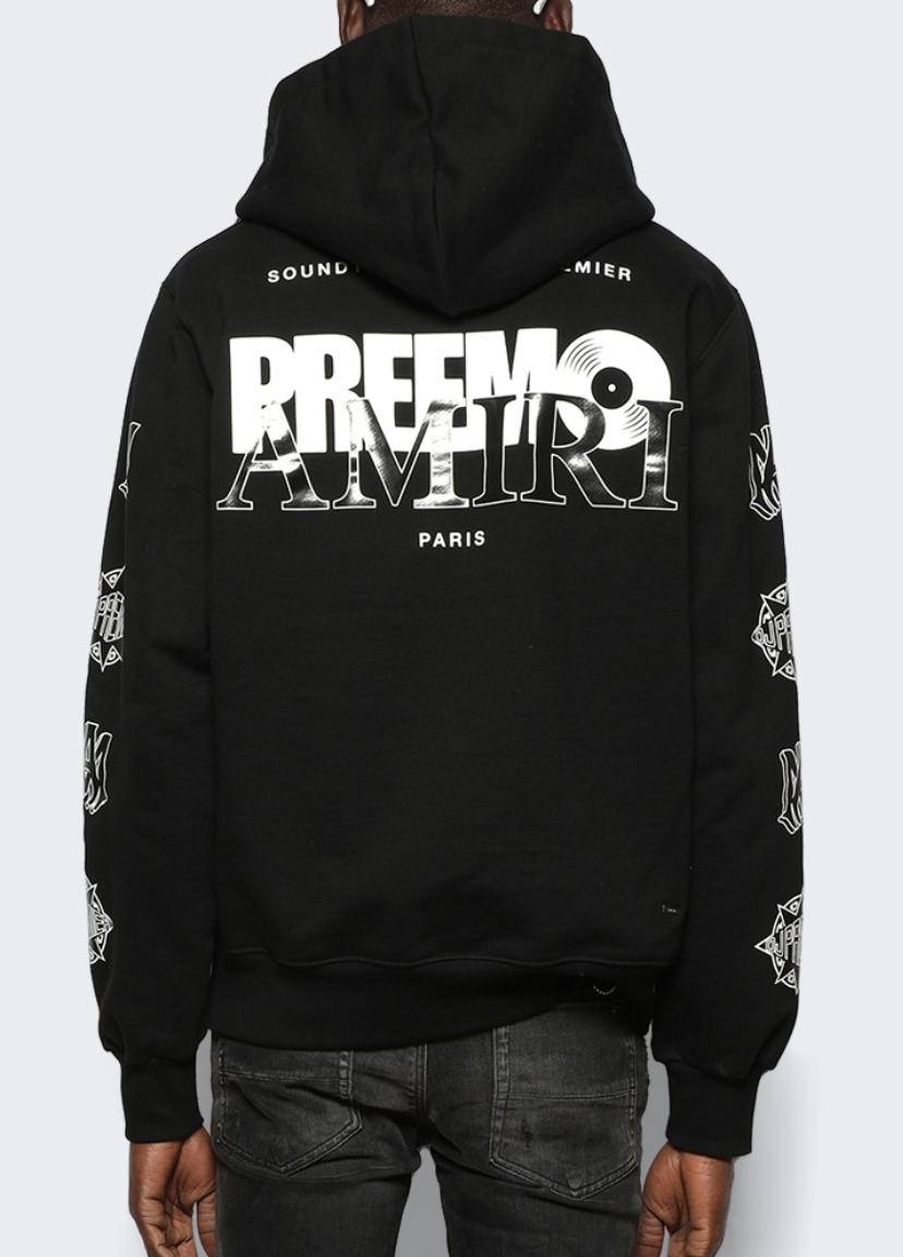 Amiri Preemo Logo Hoodie Black