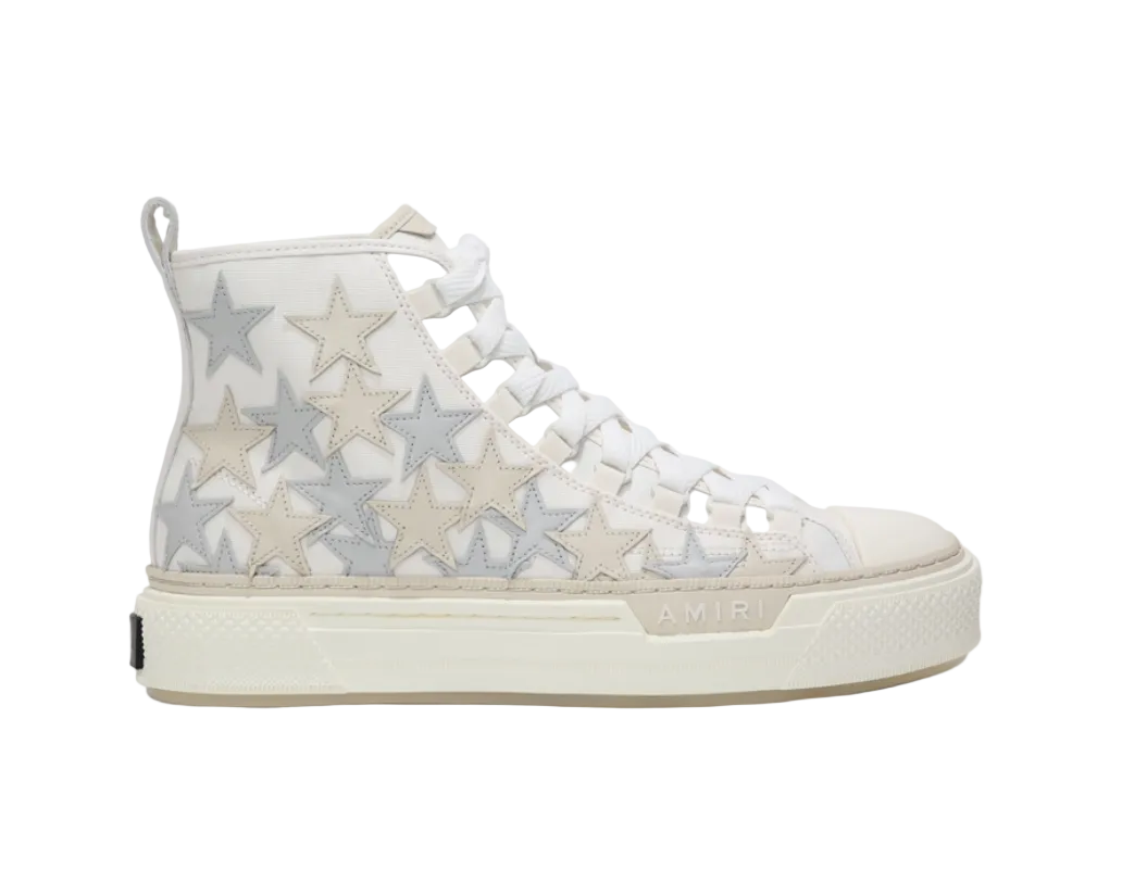 Amiri Stars Court Hi White Sneaker