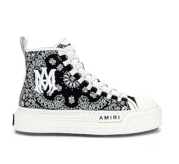 Amiri Bandana Court Hi Black/White Sneaker