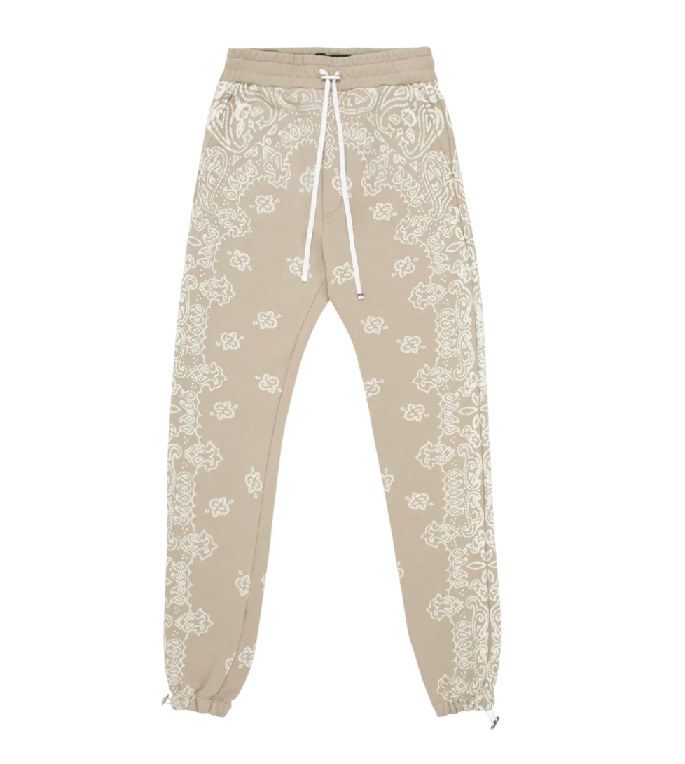 Amiri Bandana Bleach Sweatpants Crockery