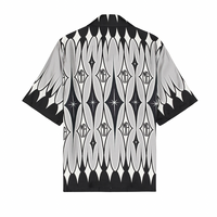 Amiri Argyle Printed Silk Shirt
