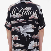 Amiri All Over Pegasus Bowling Silk Shirt
