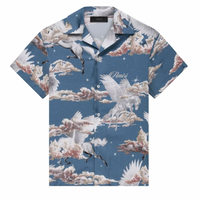 Amiri All Over Pegasus Bowling Silk Shirt