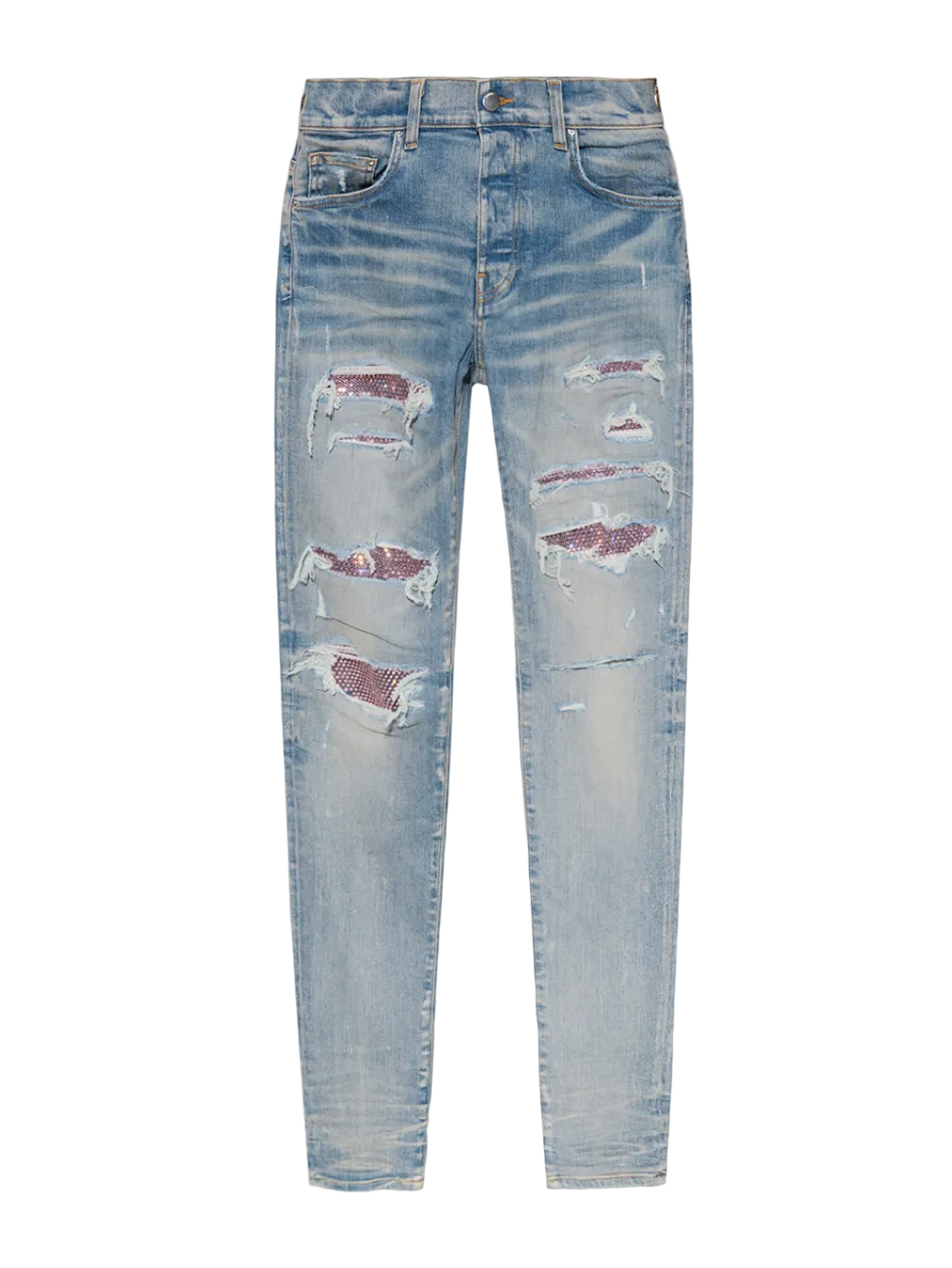 Amiri Crystal Thrasher Jeans Clay Indigo