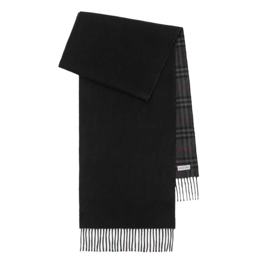 Burberry Reversible Cashmere Check Scarf