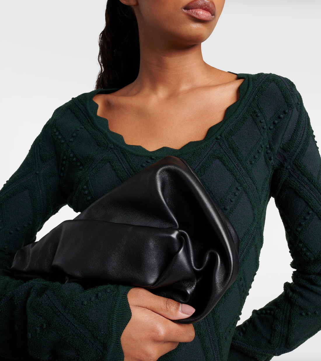 Burberry Rose Leather Clutch