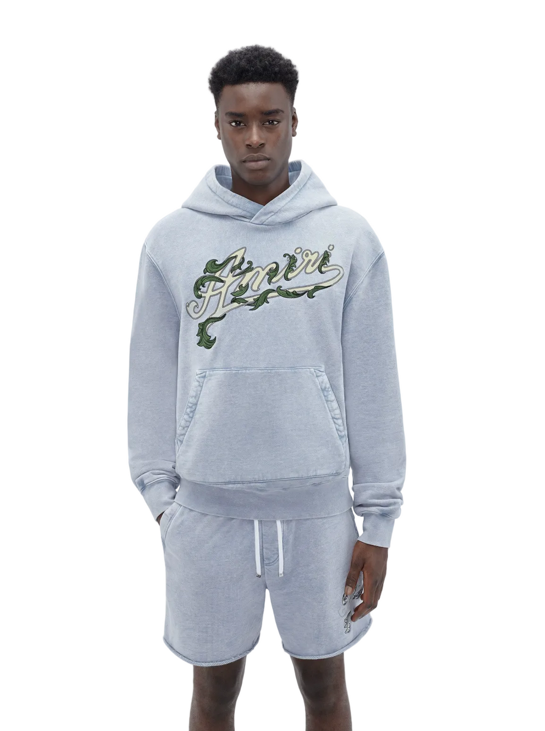 Amiri Filigree Hoodie Ashley Blue