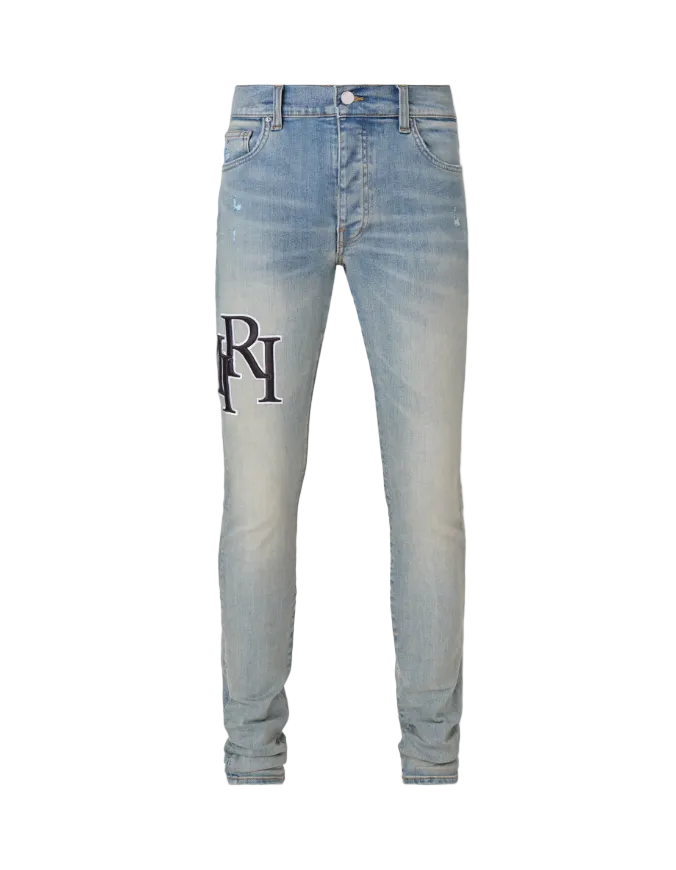 Amiri Staggered Logo Jeans