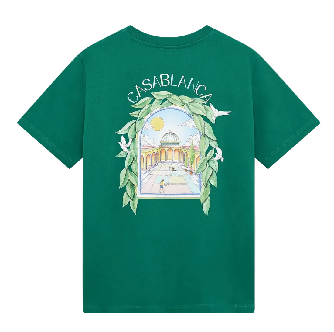 Casablanca Casa Larche Tennis T-Shirt Green
