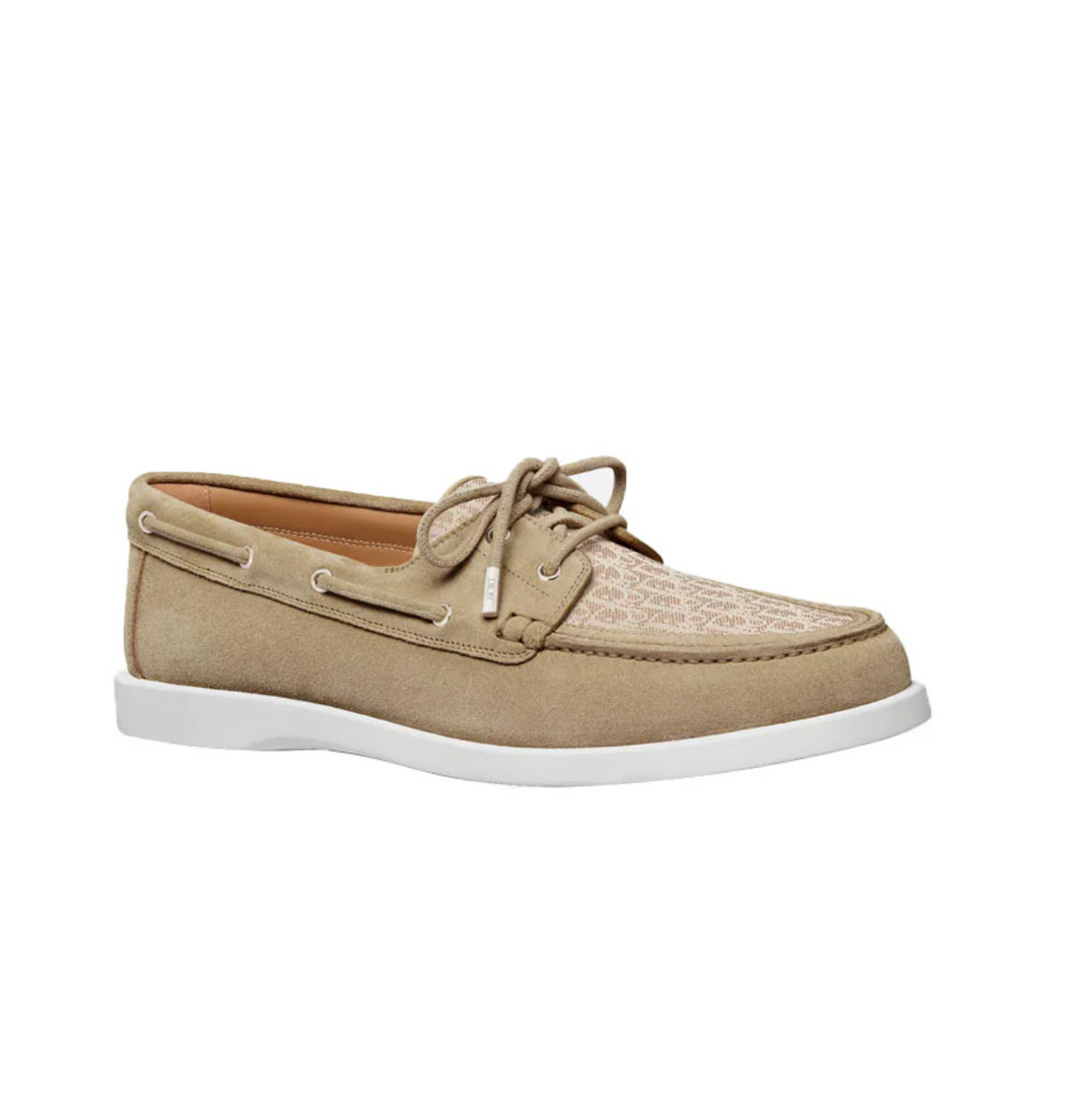 Dior Granville Suede Oblique Jacquard Lace-up Loafer