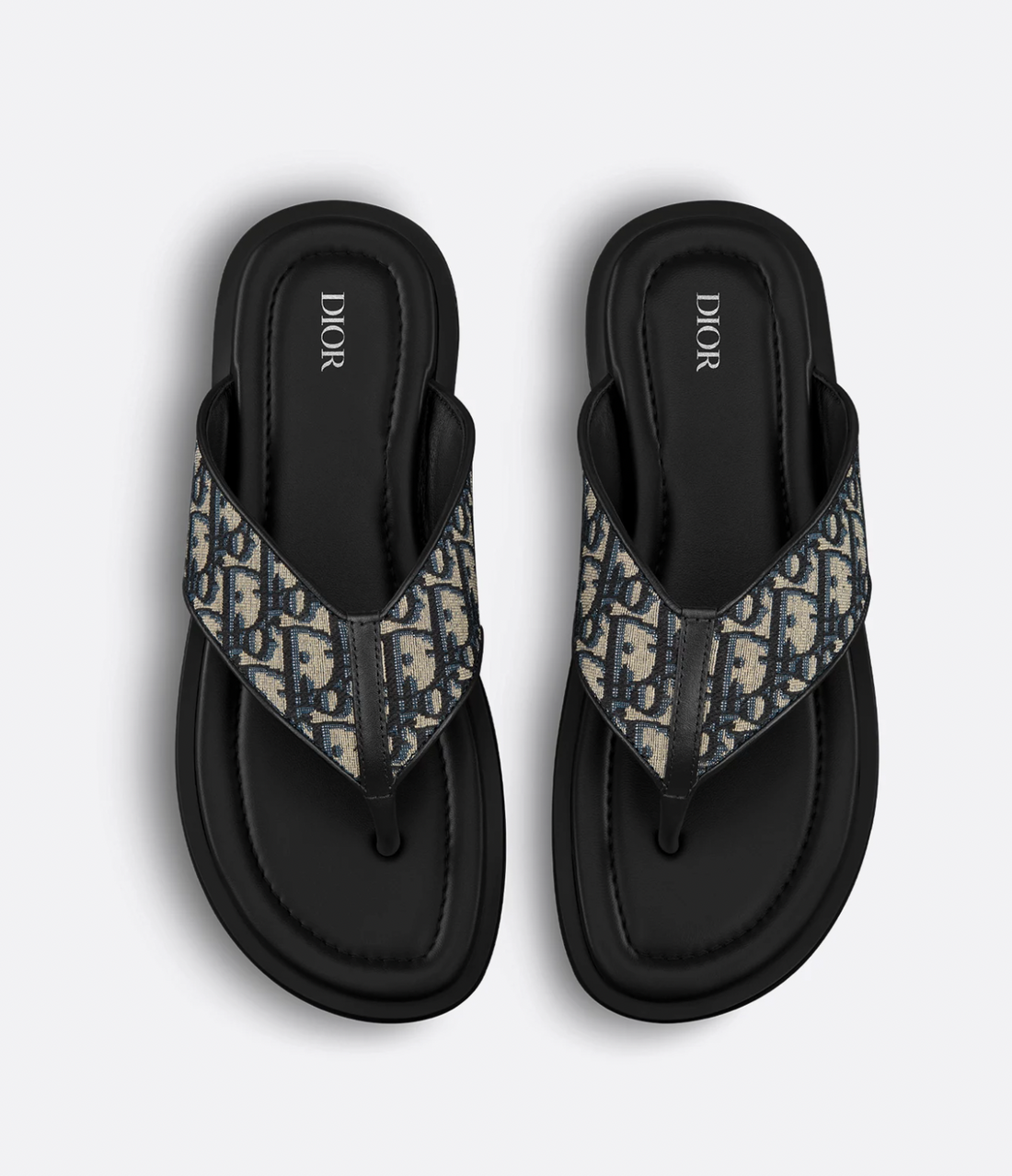 Dior Oblique Jacquard Aqua Sandals