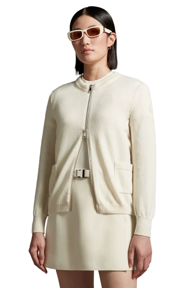 Moncler Zipped Wool Cardigan