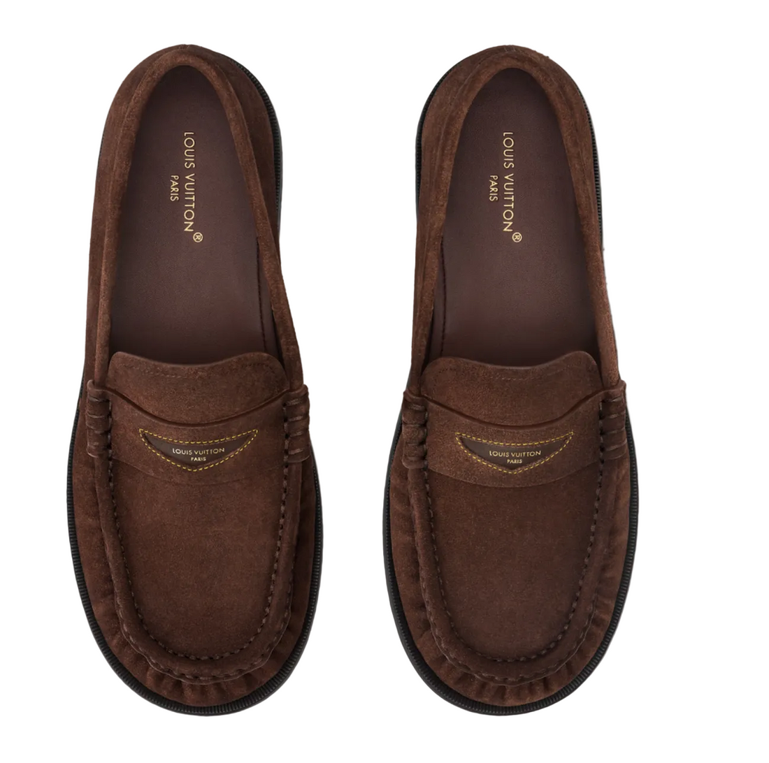Louis Vuitton Jazz Suede Loafer Brown