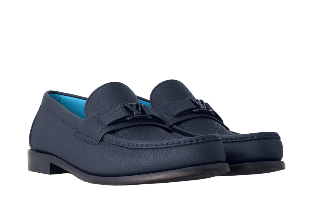 Louis Vuitton Major Loafer Leather Blue