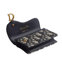 Dior Saddle Bloom Oblique Card Holder