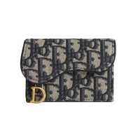 Dior Saddle Bloom Oblique Card Holder