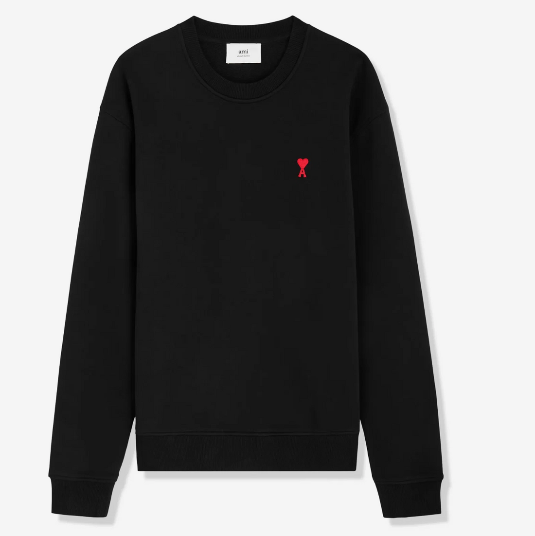 Ami Paris Sweatshirt De Coeur Black