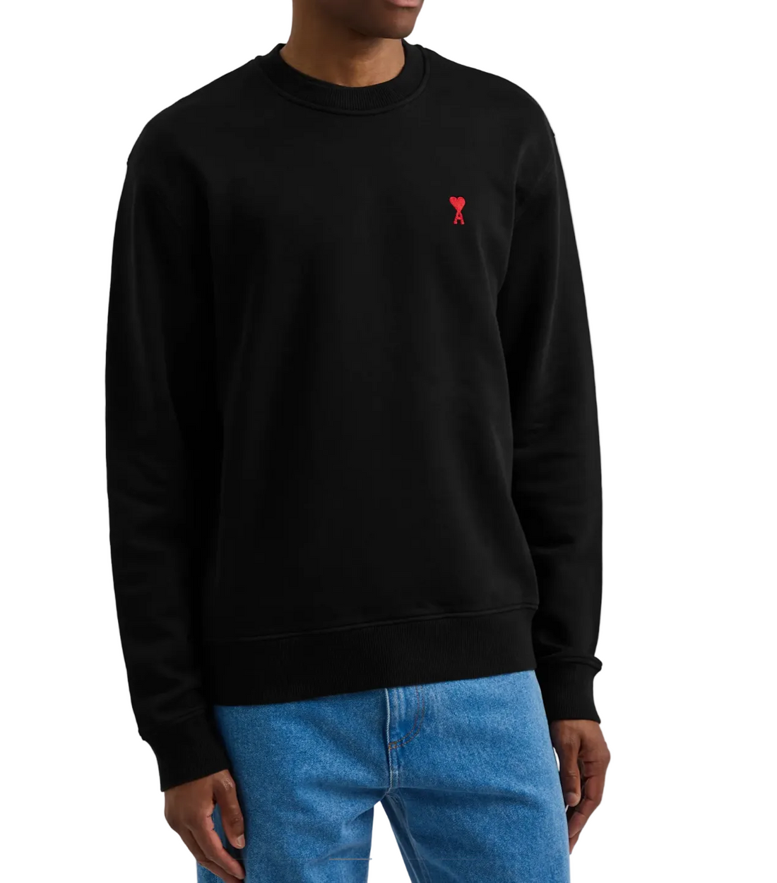 Ami Paris Sweatshirt De Coeur Black