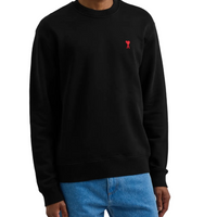 Ami Paris Sweatshirt De Coeur Black